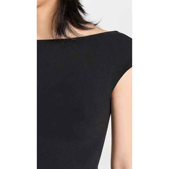 Reformation Darra Boat Neck Knit Top Black - S - Picture 5 of 6